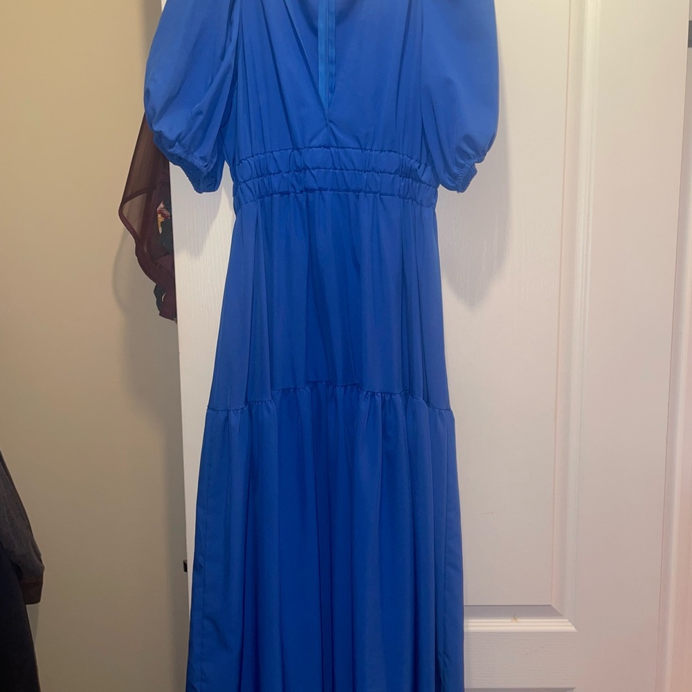 Elegant Blue Women's Dress
